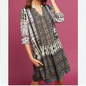 Anthropologie Tiny petites Mollie tunic boho dress size small petite